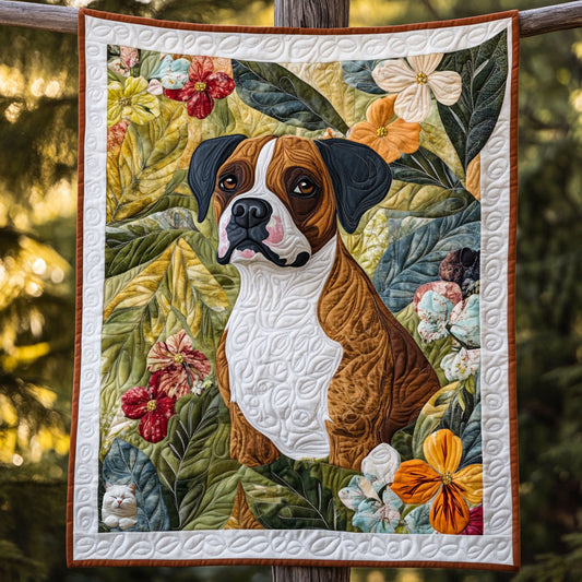 Boxer Flower WT0410016CL Quilt