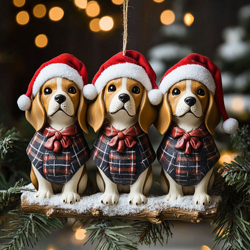 Jingle Beagle WN1410028CL Christmas Ornament
