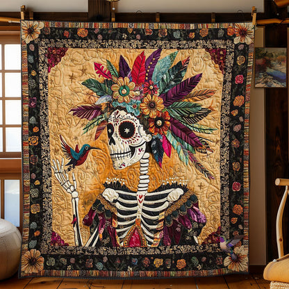 Calavera And Hummingbird Harmony WN2610042CL Quilt