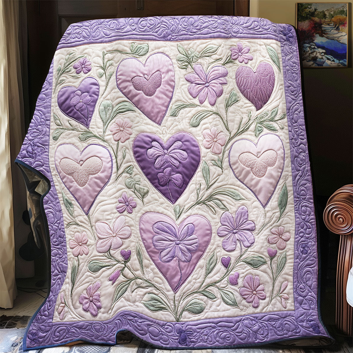 Lavender Love YR1901049CL Quilt