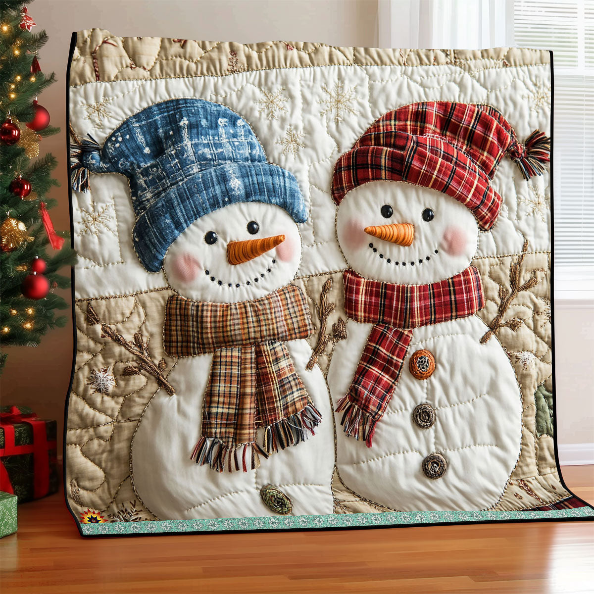 Christmas Snowman WJ2311014CL Quilt