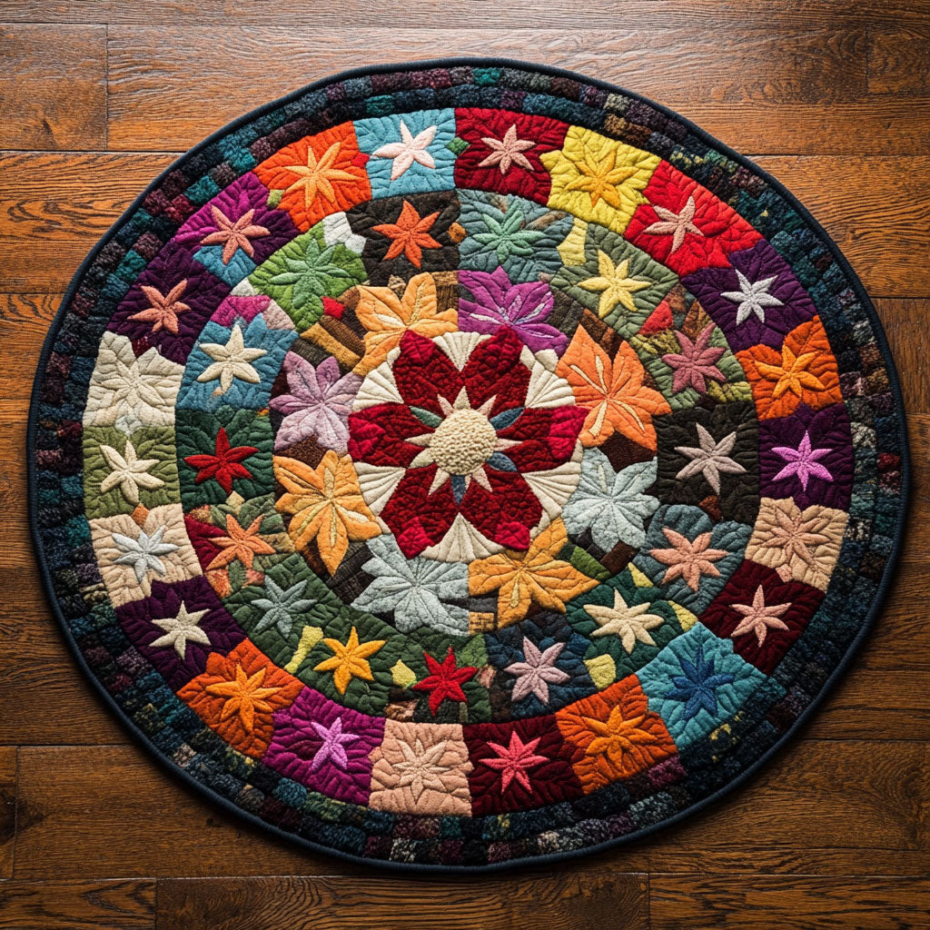 Patchwork Radiance CP0805021CL Quilted Round Mat
