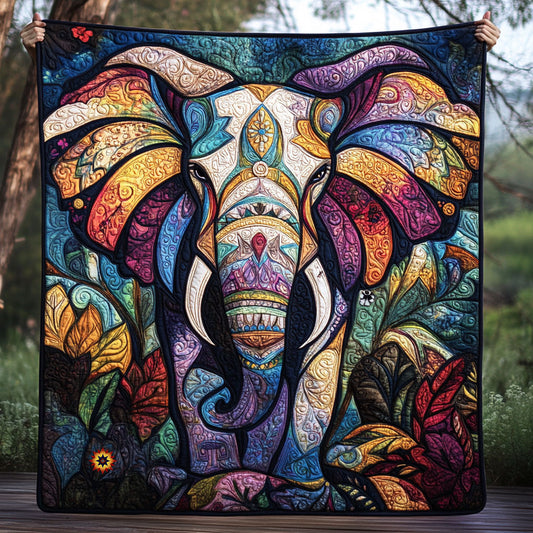 Patchwork Elephant WJ0411019CL Quilt