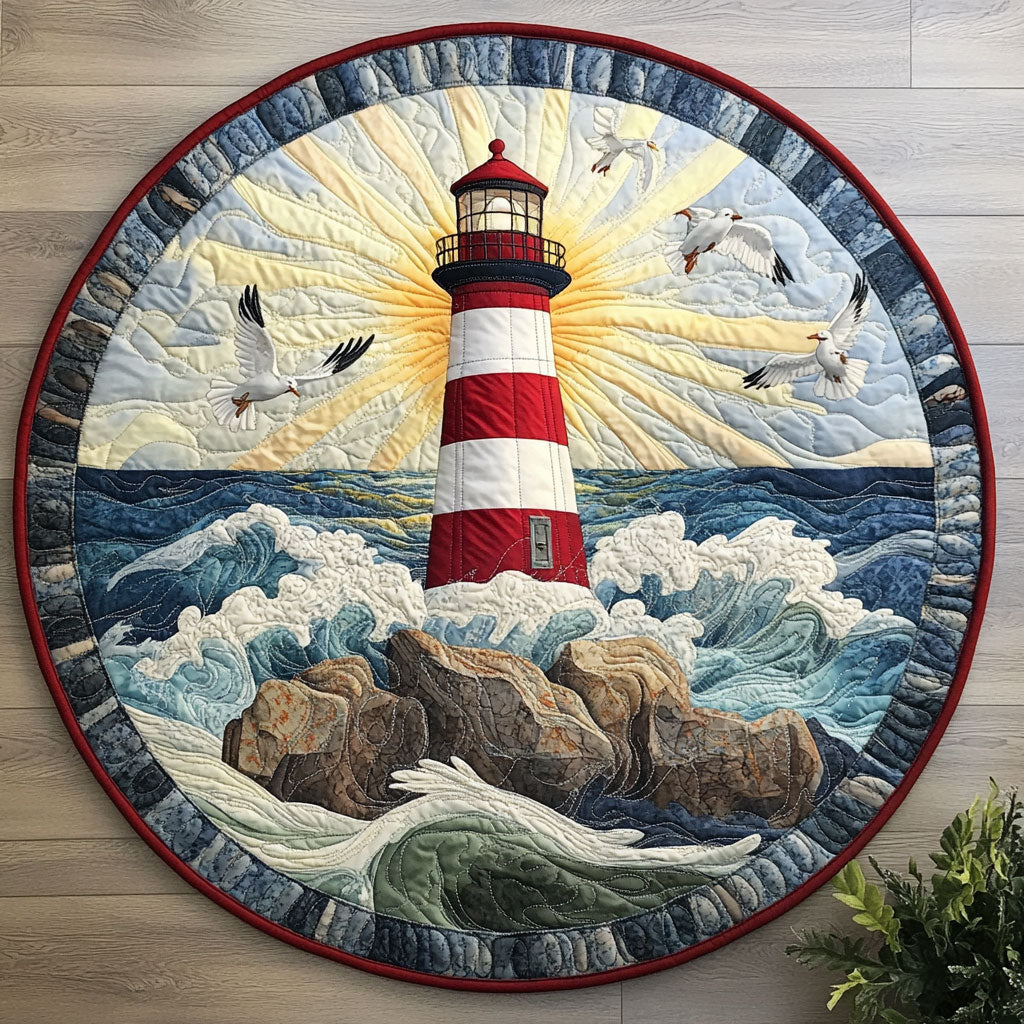 Lighthouse CW0407031CL Quilted Round Mat