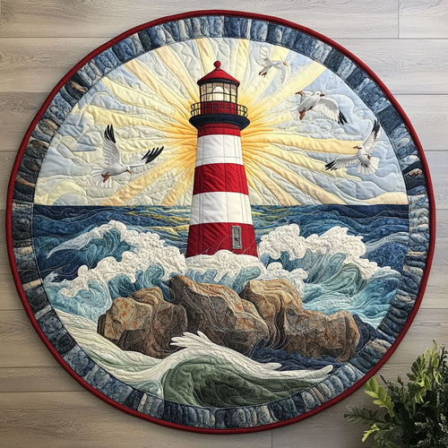 Lighthouse CW0407031CL Quilted Round Mat