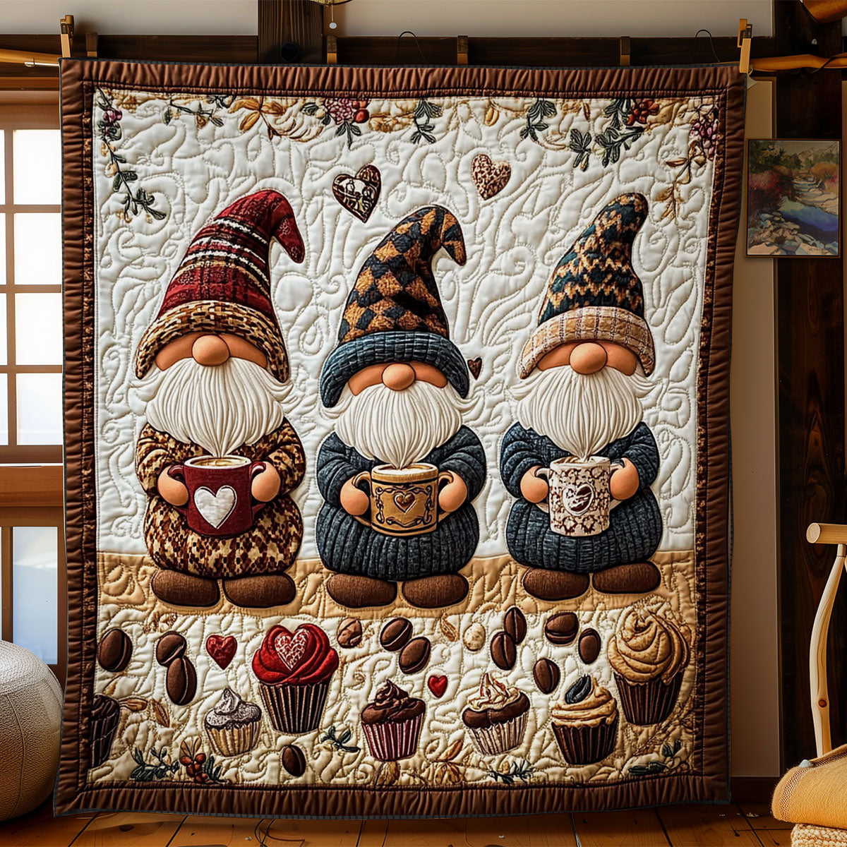 Three Gnome WY0801068CL Quilt