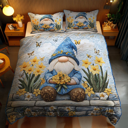 Yellow Blossom Gnome WN0201071CL Duvet Cover Set