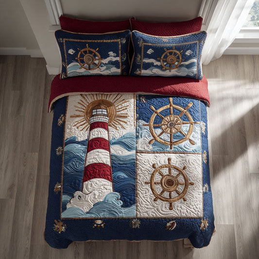 Golden Horizon Lighthouse CW1108032CL Duvet Cover Set