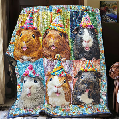 Birthday Hat Guinea Pig WY1311035CL Quilt