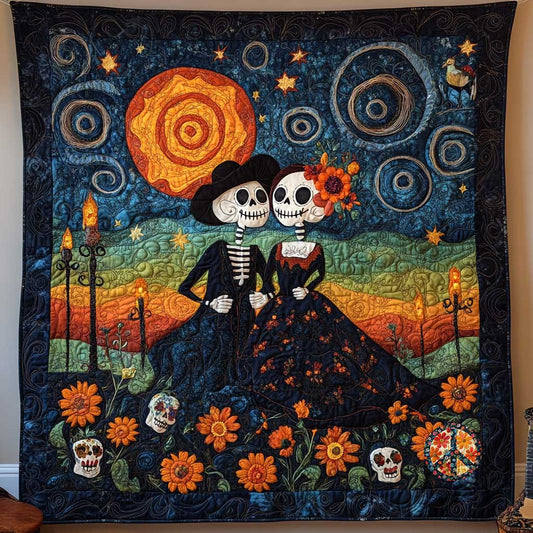 Day Of The Dead Starry Romance WN2810029CL Quilt