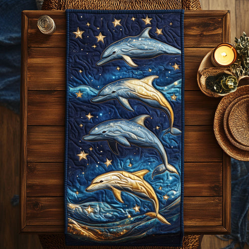 Dolphin Dreamscape CW1205079CL Quilted Table Runner