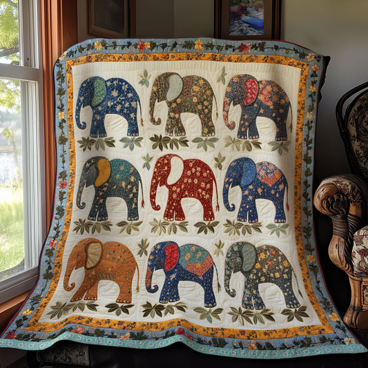 Elephant Patchwork WX2111016CL Quilt