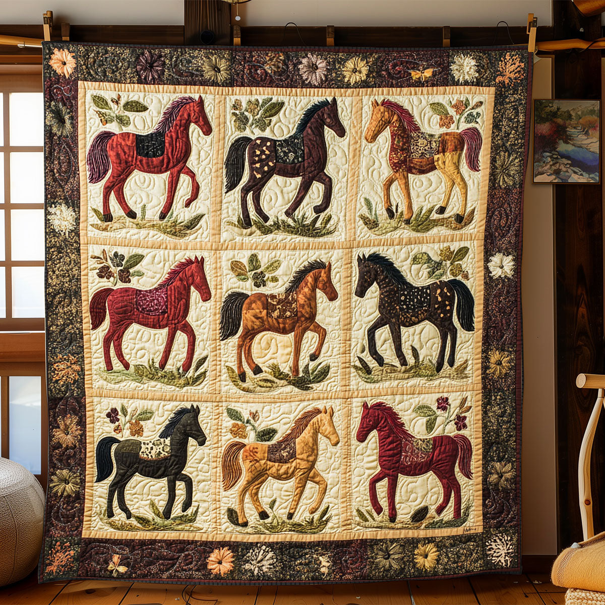 Pastoral Gallop WJ0401014CL Quilt