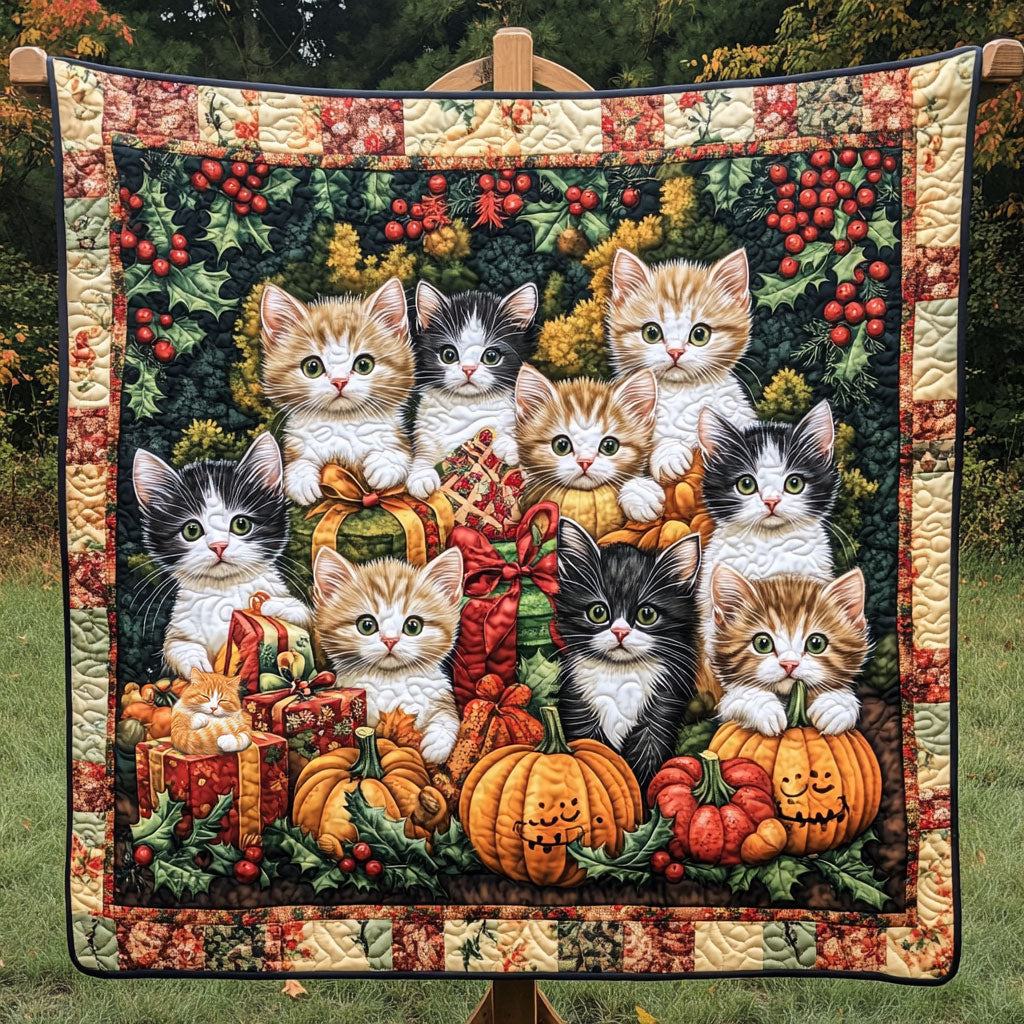 Cat Pumpkin WT1010046CL Quilt