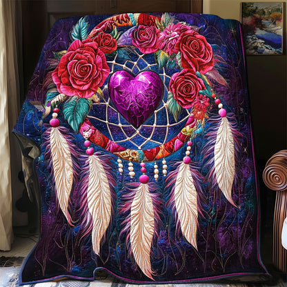 Heart Rose Dreamcatcher WY0912002CL Quilt