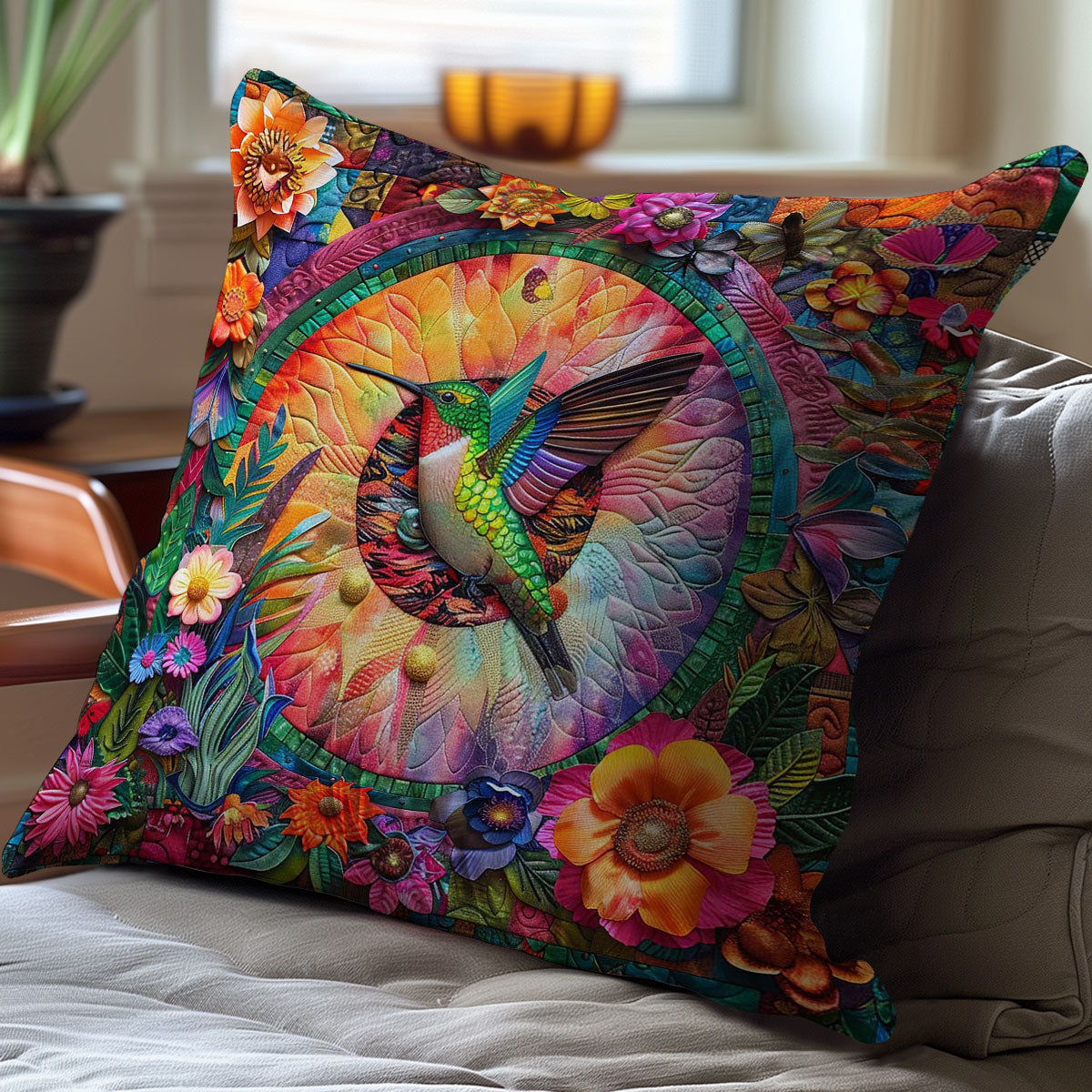 Tropical Hummingbird WJ2709033CL Quilt Pillow Case