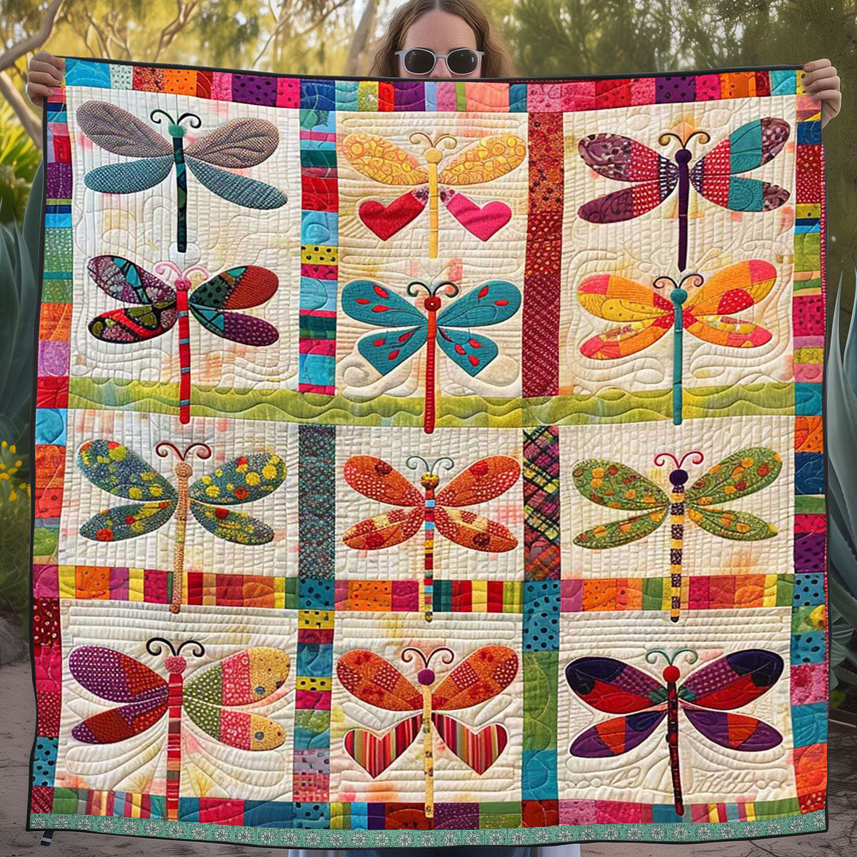 Patchwork Dragonflies WJ1209022CL Quilt