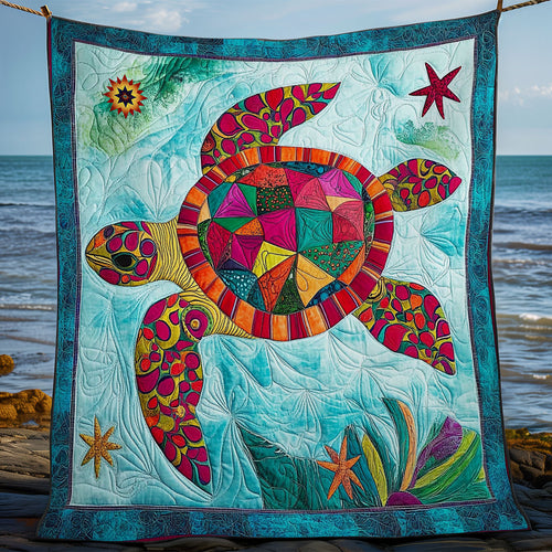 Geometric Shell Turtle WY1112008CL Quilt