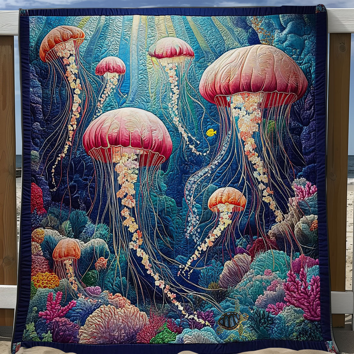 Jellyfish WY0412008CL Quilt