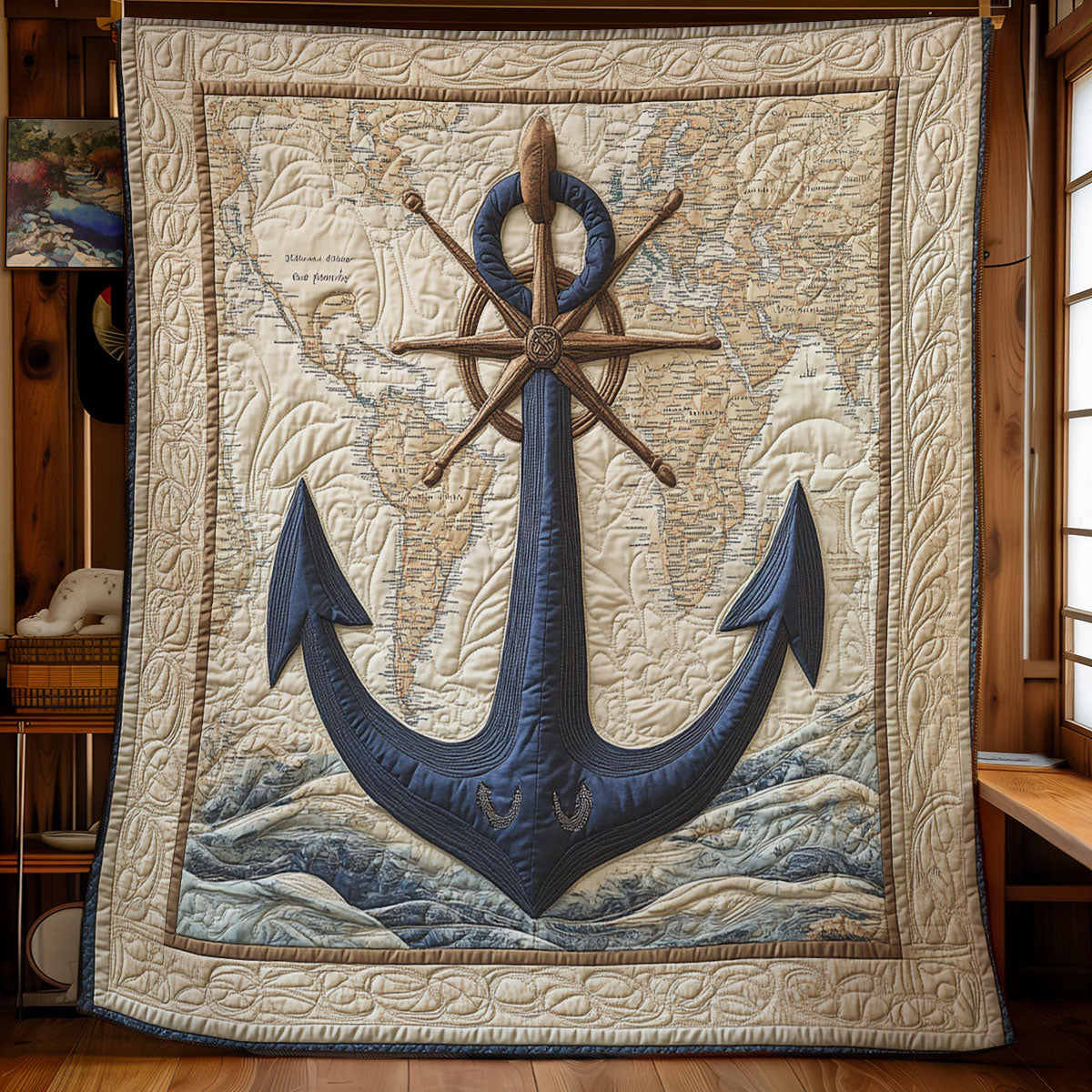 Nautical Anchor CW0606045CL Quilt