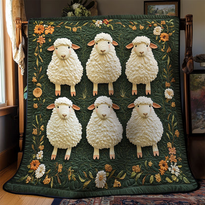 Sheep In Farm WY1502055CL Quilt