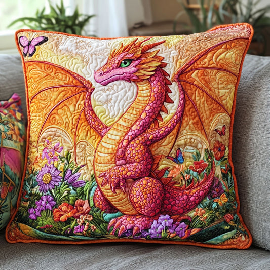 Pink Dragon Flower WT1403020CL Quilt Pillow Case