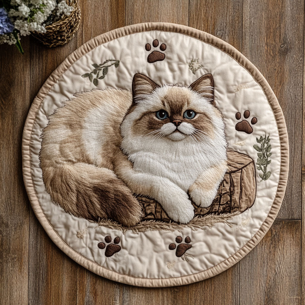 Cozy Ragdoll CP2004169CL Quilted Round Mat