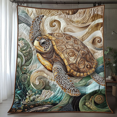 Ancient Turtle WU2610061CL Quilt