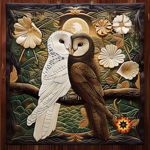 Elegant Couple Owl WP1210027CL Quilt