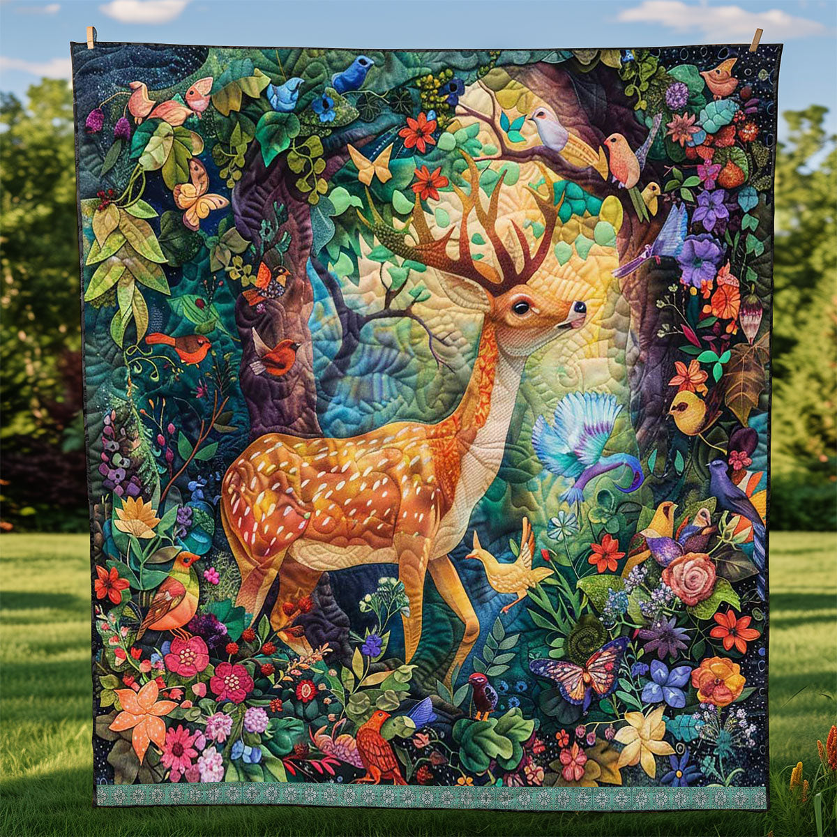 Dreamy Deer WJ1209006CL Quilt