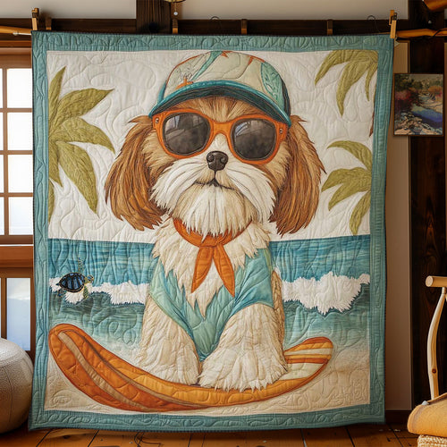 Shih Tzu Sun Fun WN0811027CL Quilt