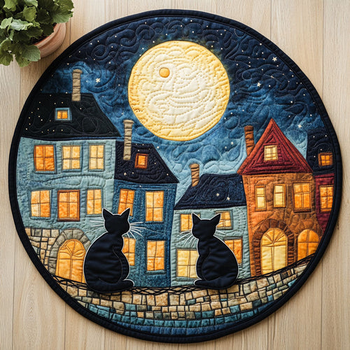 Dream Town CW2905556CL Quilted Round Mat