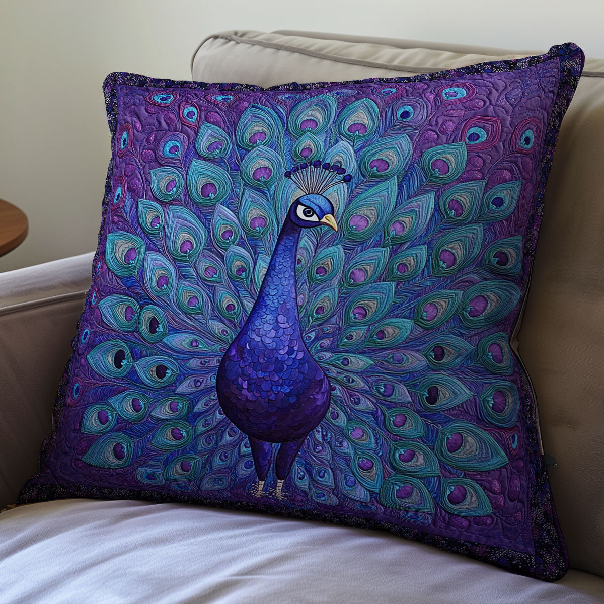 Pretty Peacock WX1312116CL Quilt Pillow Case