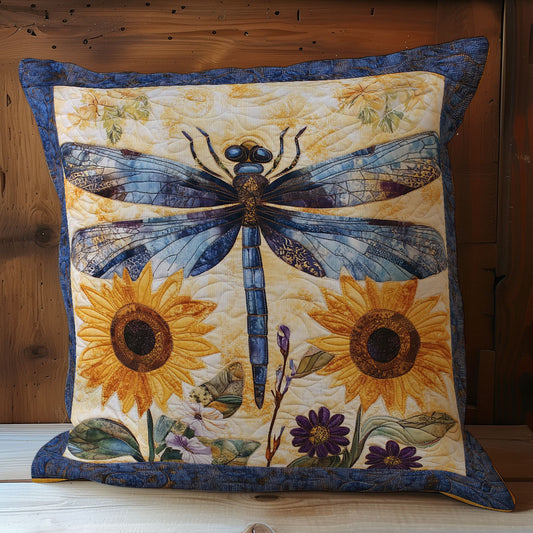 Sunflower Garden And Dragonfly WY0602118CL Quilt Pillow Case