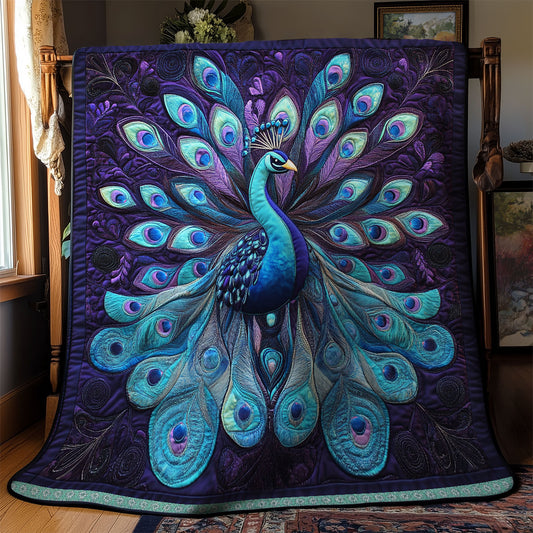 Purple Peacock WX1312044CL Quilt
