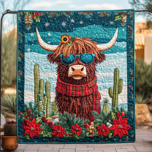 Christmas Bison WP1411016CL Quilt