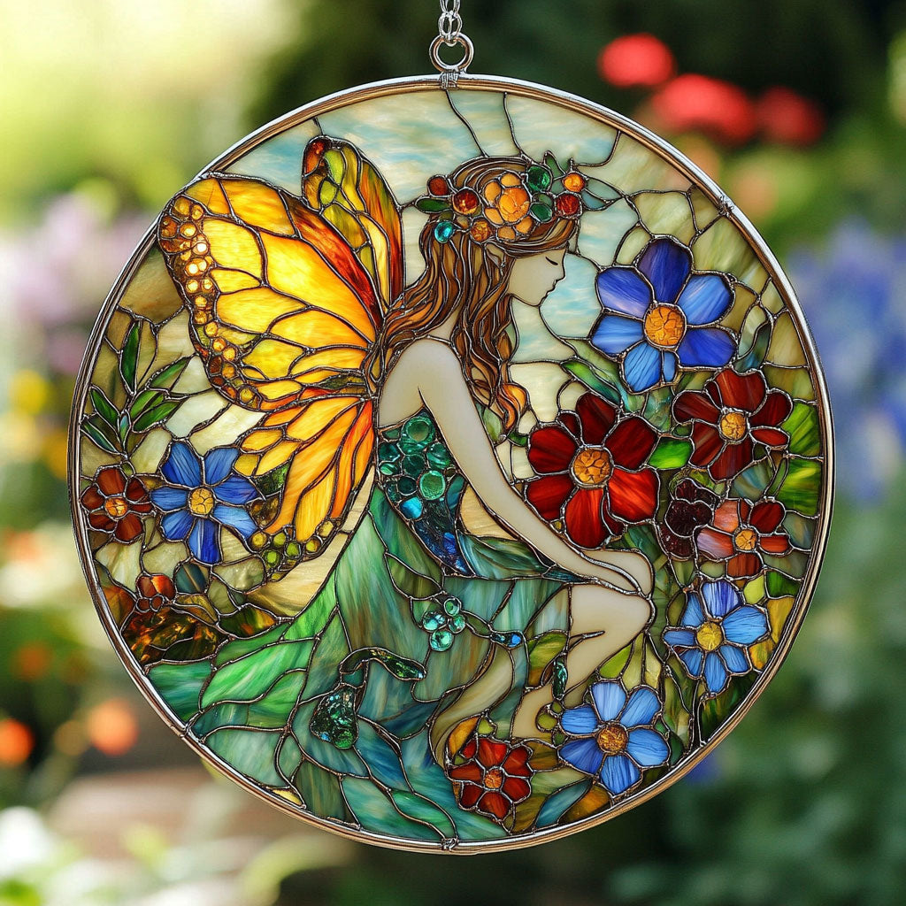Fairy In Flower WY2801037CL Suncatcher