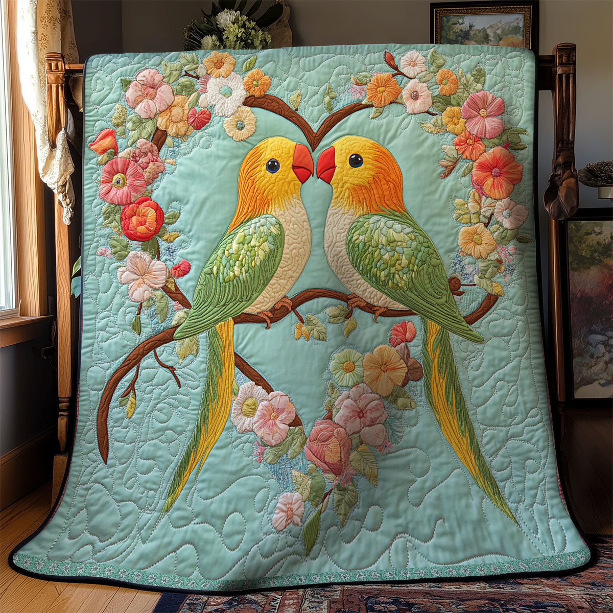 Bird Heart WX1612004CL Quilt