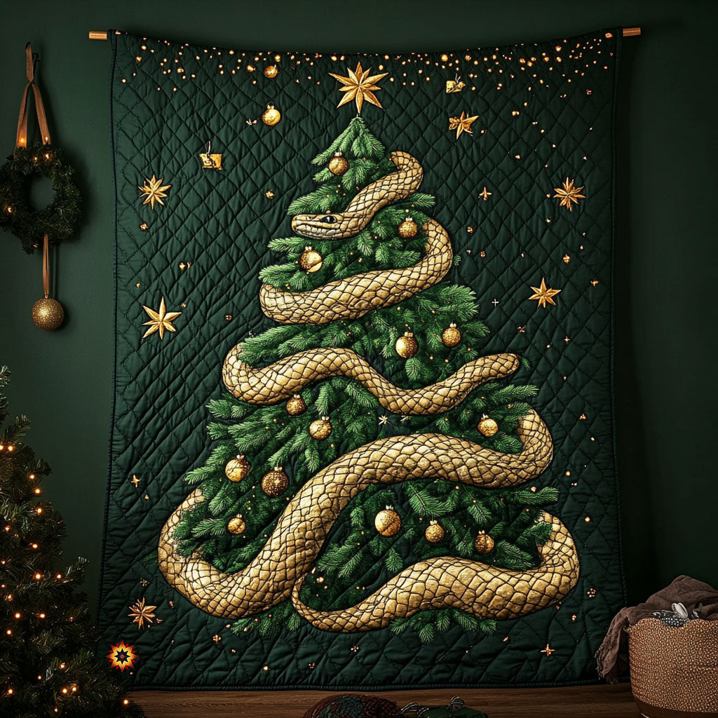 Snake Christmas Tree WY3010004CL Quilt