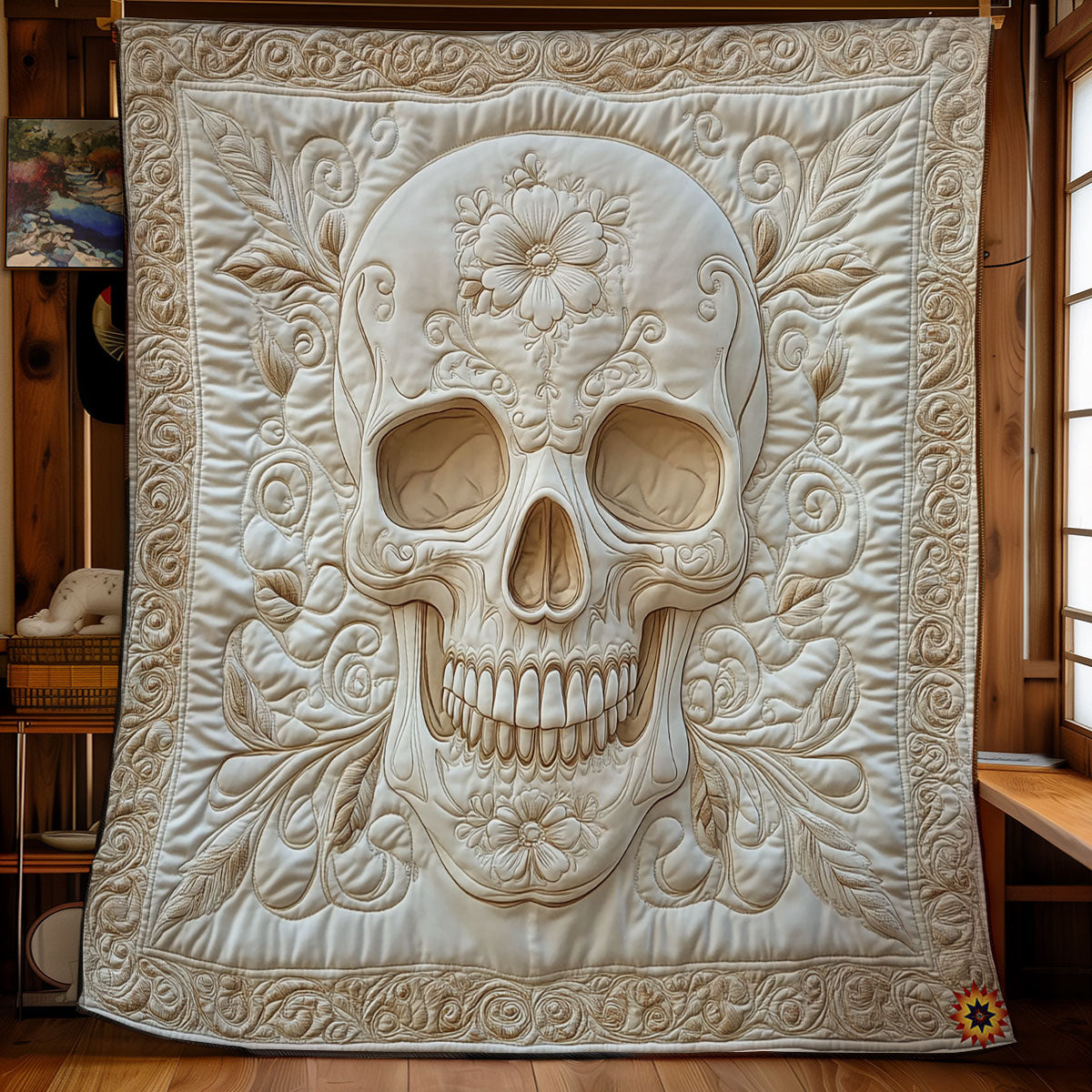 White Skull WY2011018CL Quilt