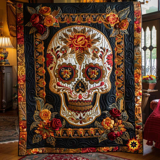 Skull Blossom WN2110012CL Quilt