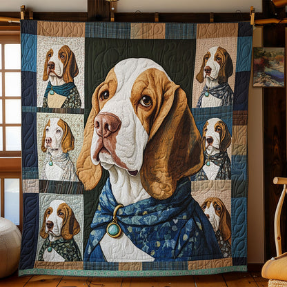 Basset Hound In Pearls WN2509113CL Quilt