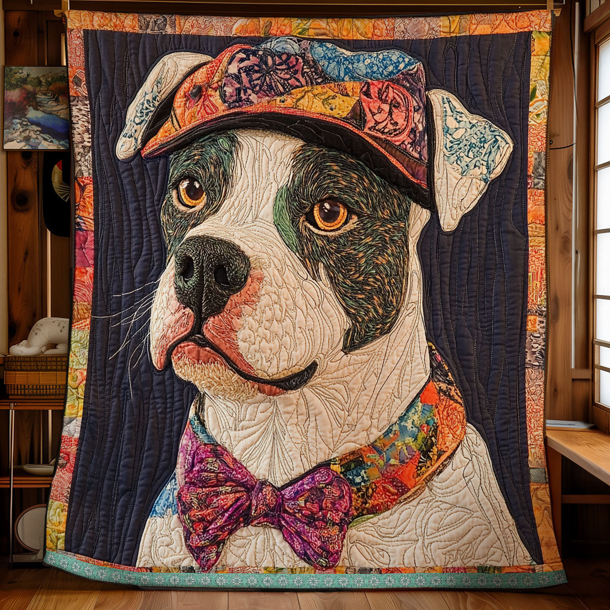 Cute Pitbull WX1911022CL Quilt