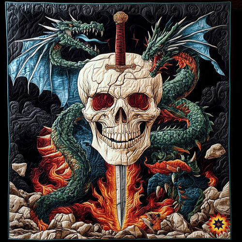 Dragon Sword Skull WY0412039CL Quilt