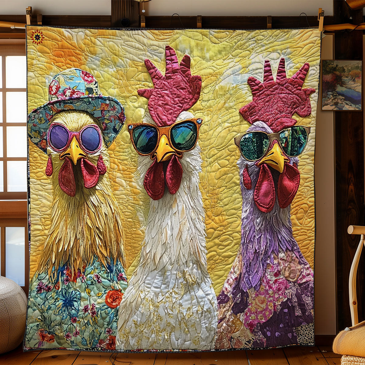 Fashion Chicken WY3010021CL Quilt
