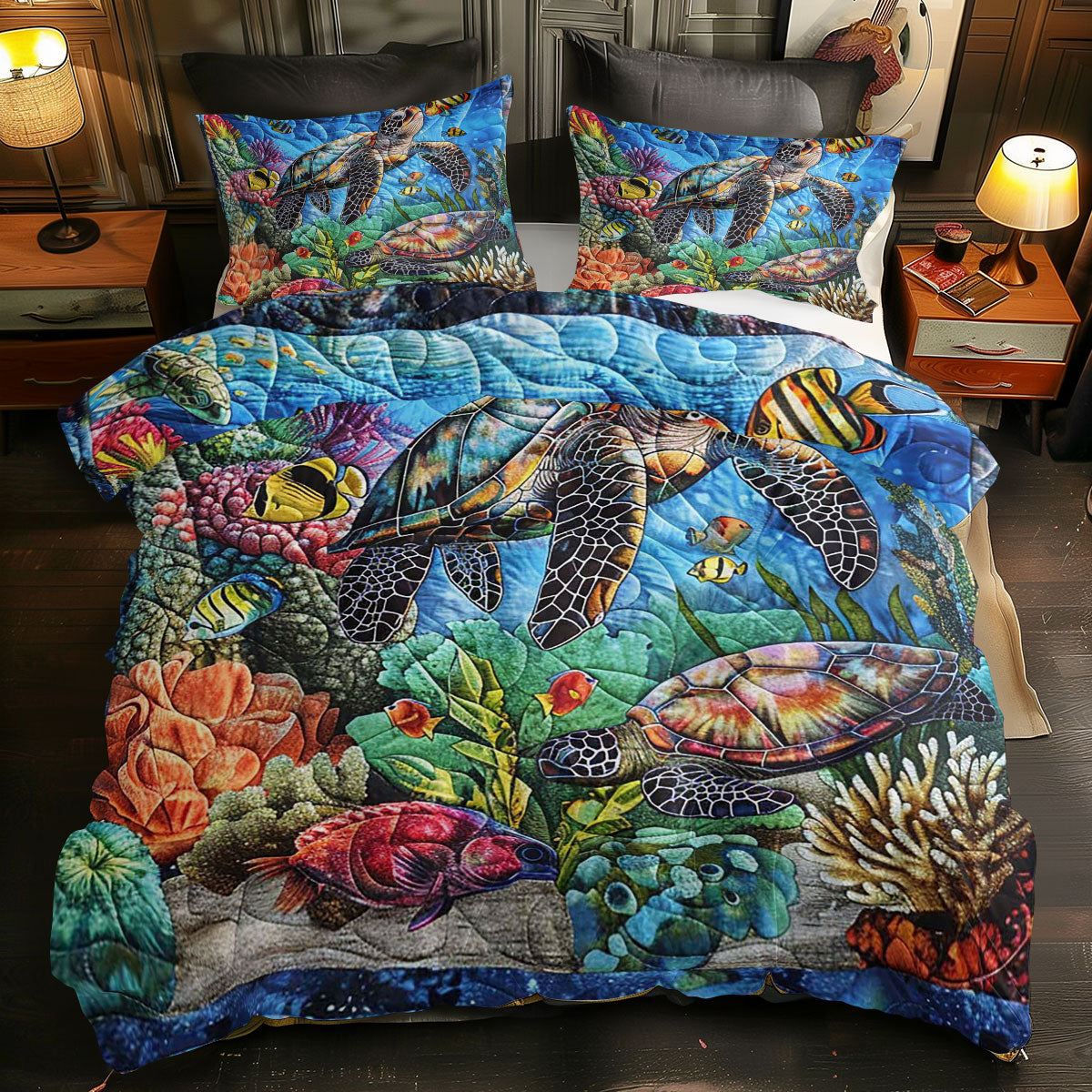 Sea Turtle WJ1109034CL Duvet Cover Set