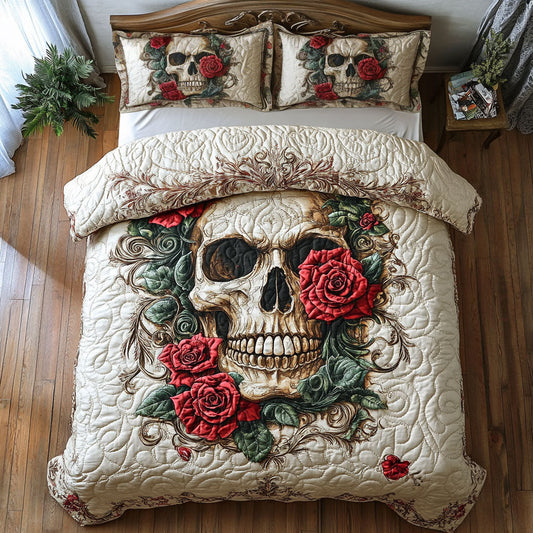 Floral Skull CW0110032CL Duvet Cover Set