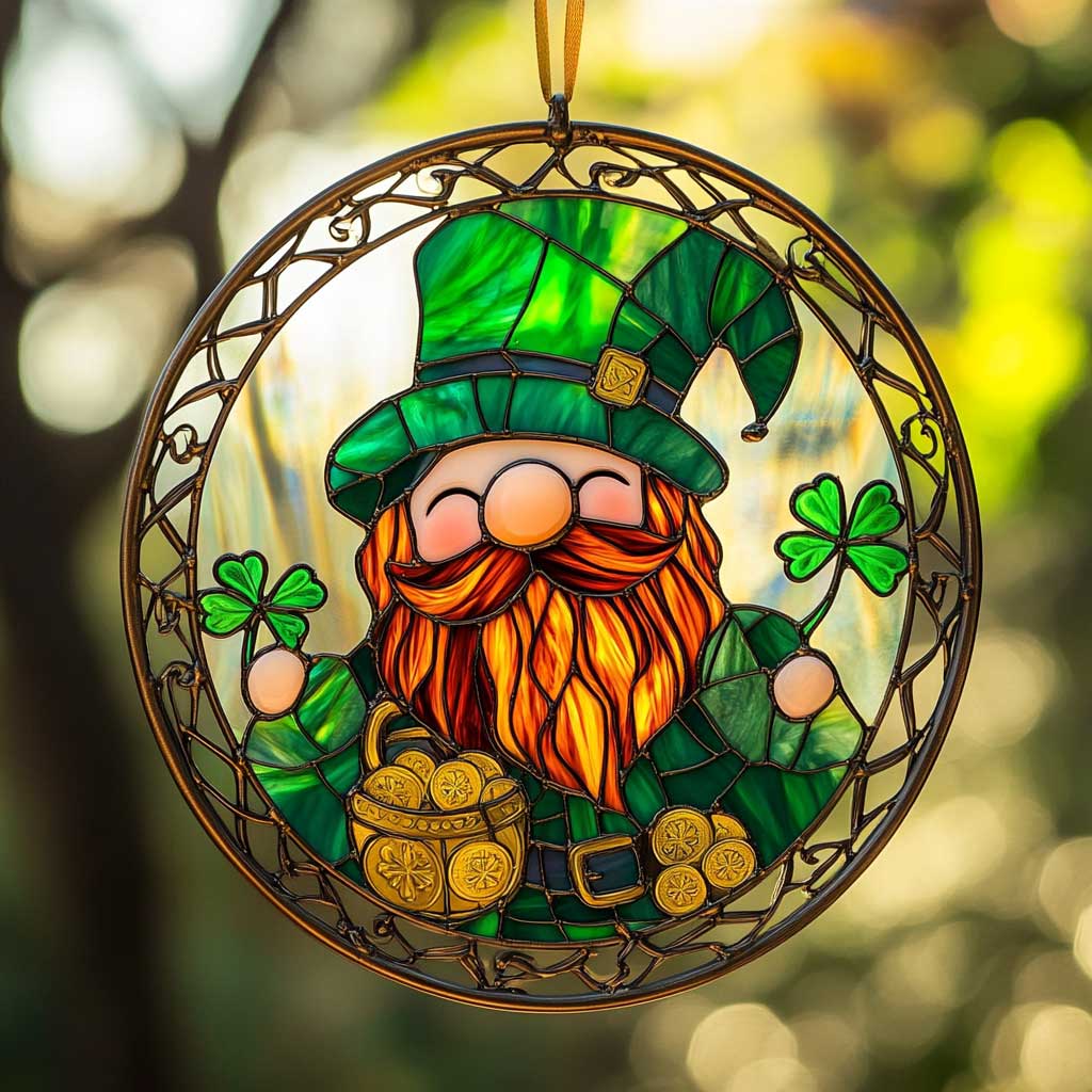 Leprechaun Gnome WN0402051CL Suncatcher