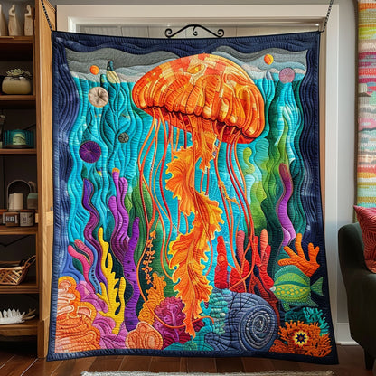 Colorful Jellyfish WJ1012009CL Quilt