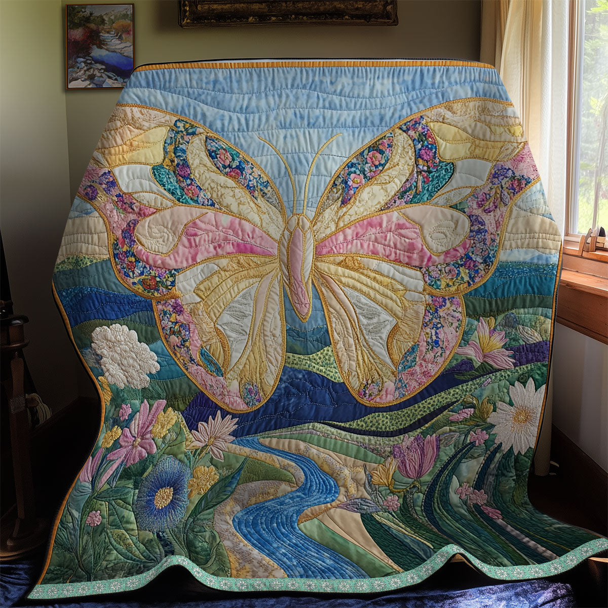 Butterfly Colorful WX0612005CL Quilt